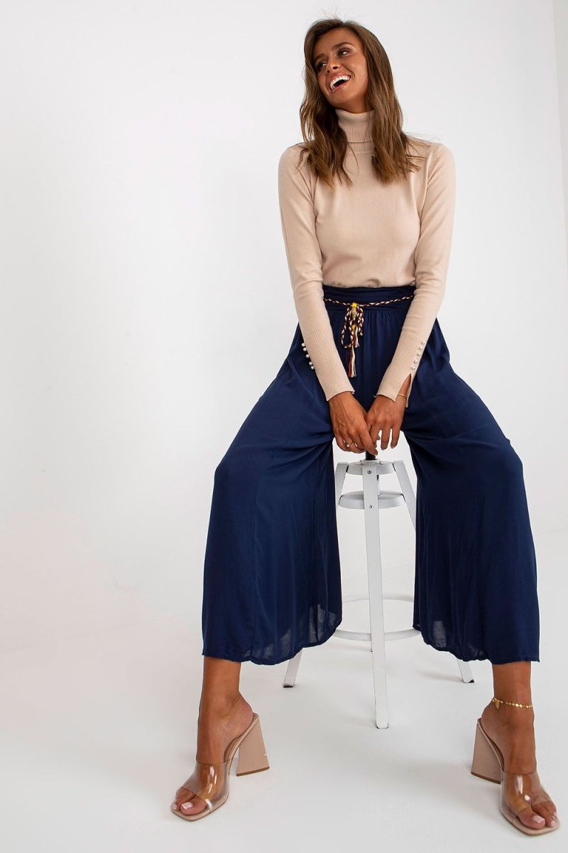 Och Bella Women's Trousers Model 166056 - Elegant Tailored Fit | wowstore.live - Wow Store