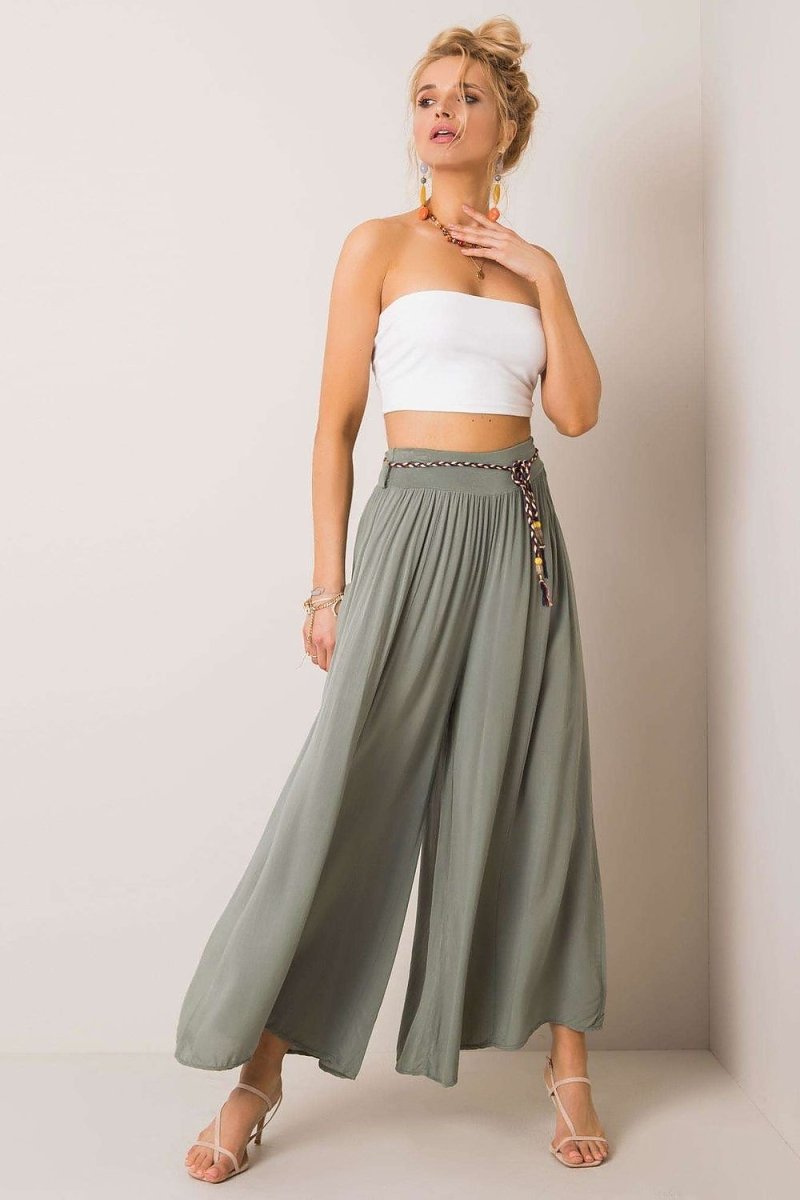 Och Bella Women's Trousers Model 166056 - Elegant Tailored Fit | wowstore.live - Wow Store