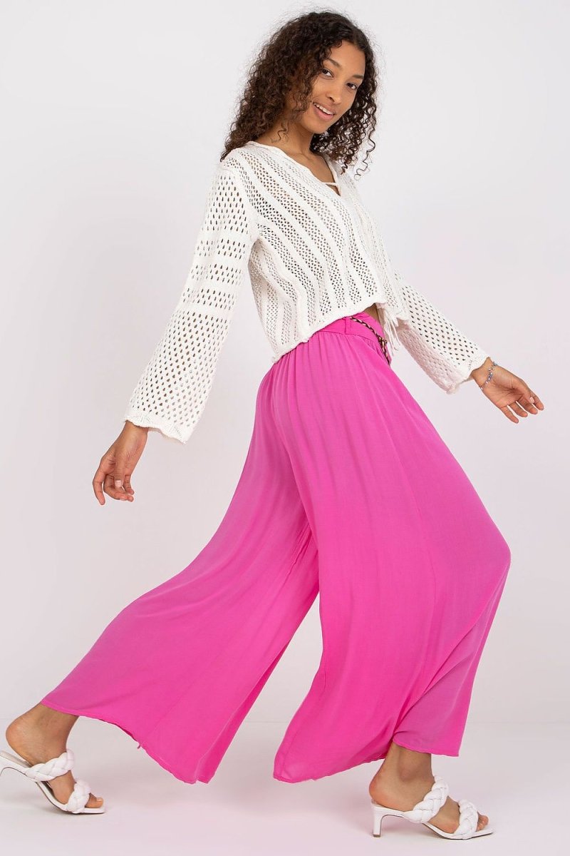Och Bella Women's Trousers Model 166056 - Elegant Tailored Fit | wowstore.live - Wow Store
