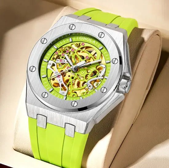 ONOLA Automatic Mechanical Skeleton Watch - Wow Store