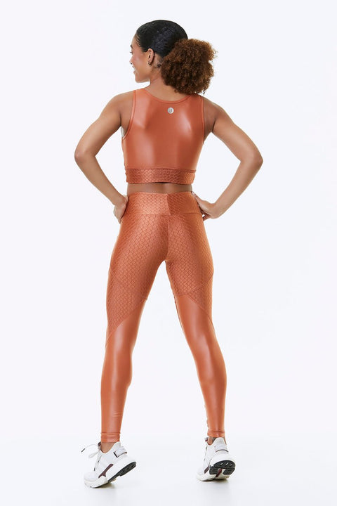 ORANGE BLOSSOM CROPPED SPORTS BRA - Wow Store