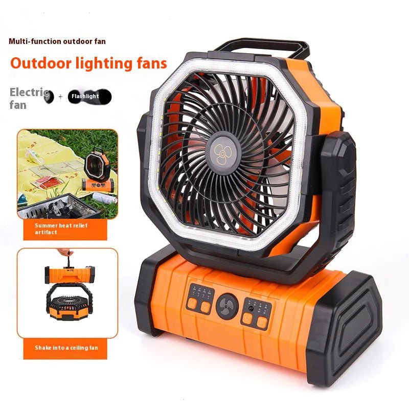 Outdoor Household Power Bank LED Light Camping Fan - Wow Store