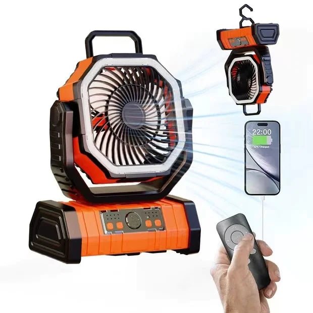 Outdoor Household Power Bank LED Light Camping Fan - Wow Store