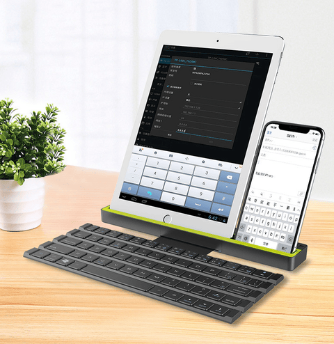 Outdoor Office Portable Folding Wireless Reel Keyboard - Wow Store