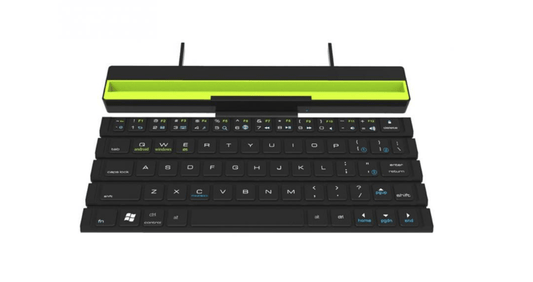 Outdoor Office Portable Folding Wireless Reel Keyboard - Wow Store