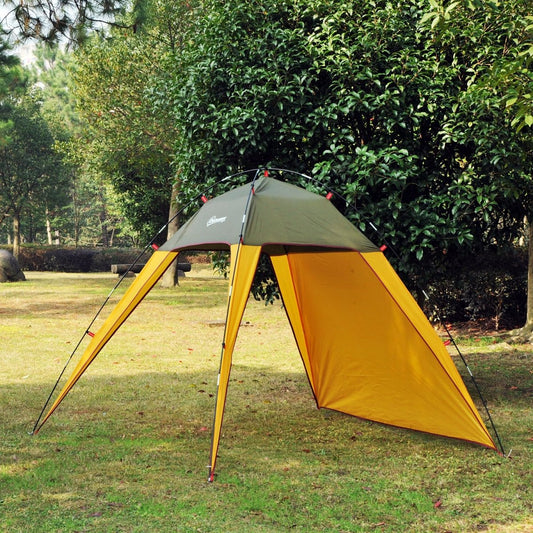 Outsunny Outdoor Beach Tent Shelter, Sun Shade Patio | Wow Store - Wow Store