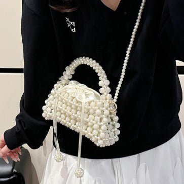 Pearl Beaded Mini Handbag