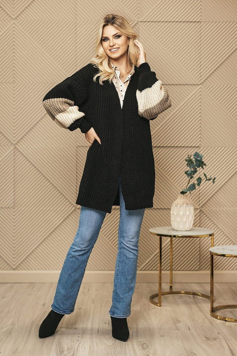 Peekaboo Knit Cardigan - Elegant Women's Open - Front Layering Sweater | wowstore.live - Wow Store
