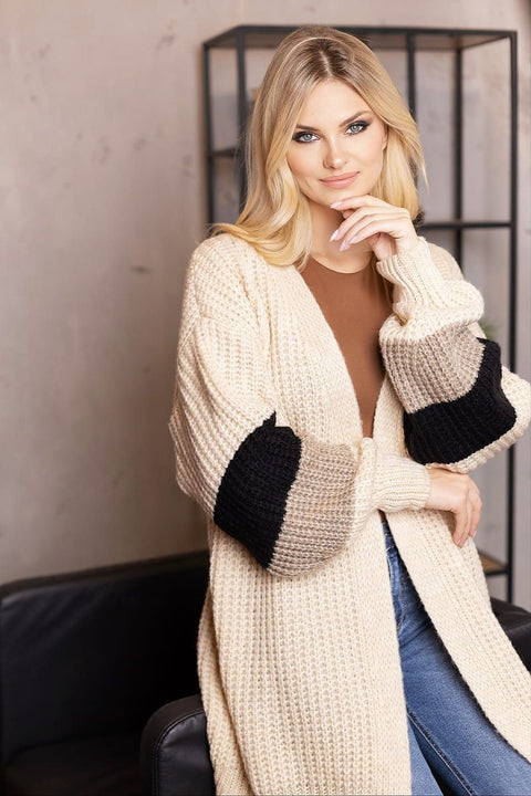 Peekaboo Knit Cardigan - Elegant Women's Open - Front Layering Sweater | wowstore.live - Wow Store