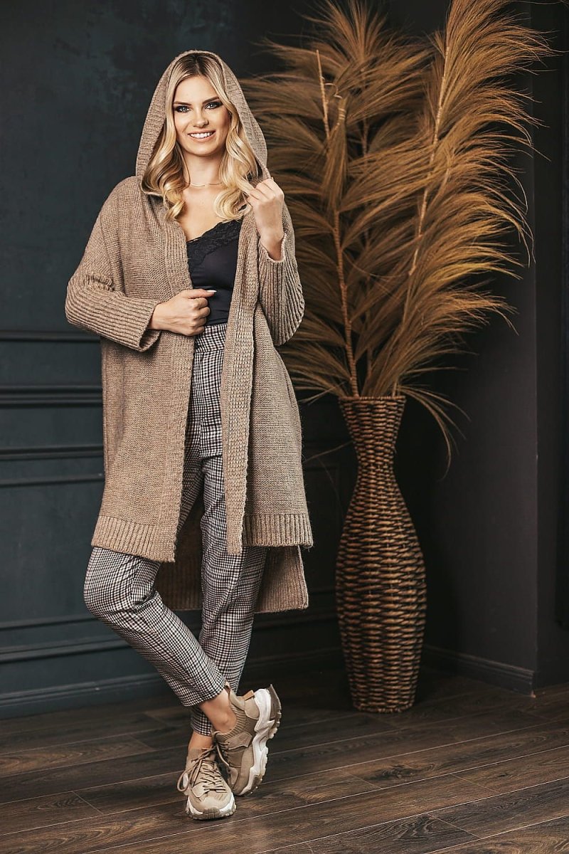 Peekaboo Knit Cardigan Model 188769 - Chic Layering Piece | wowstore.live - Wow Store