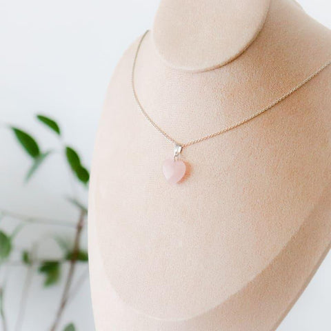 Pendentif | Coeur en Quartz Rose - Wow Store
