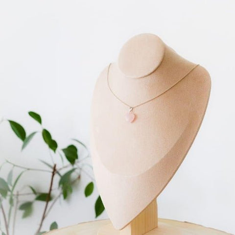 Pendentif | Coeur en Quartz Rose - Wow Store