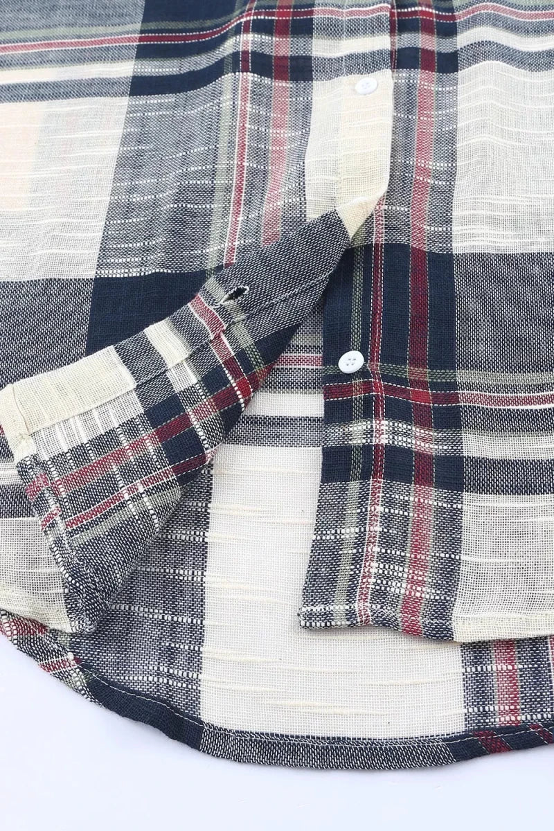 Plaid Button - Down Long Sleeve Shirt - Wow Store