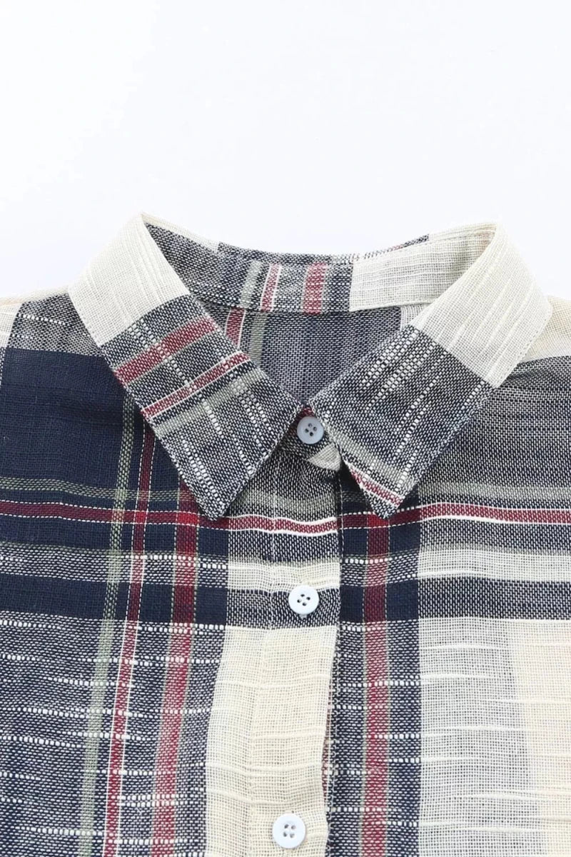 Plaid Button - Down Long Sleeve Shirt - Wow Store
