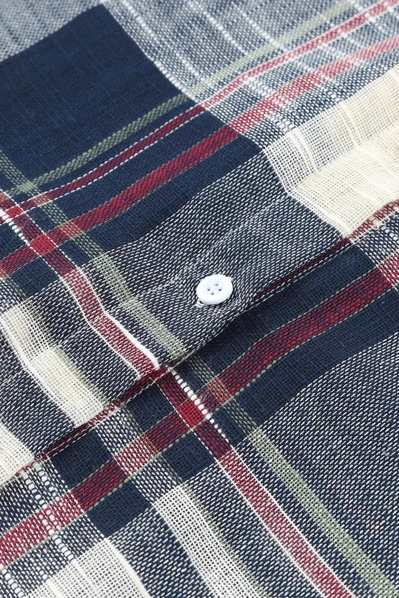 Plaid Button - Down Long Sleeve Shirt - Wow Store