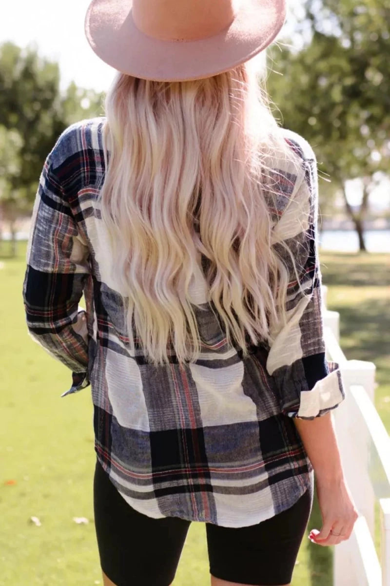 Plaid Button - Down Long Sleeve Shirt - Wow Store