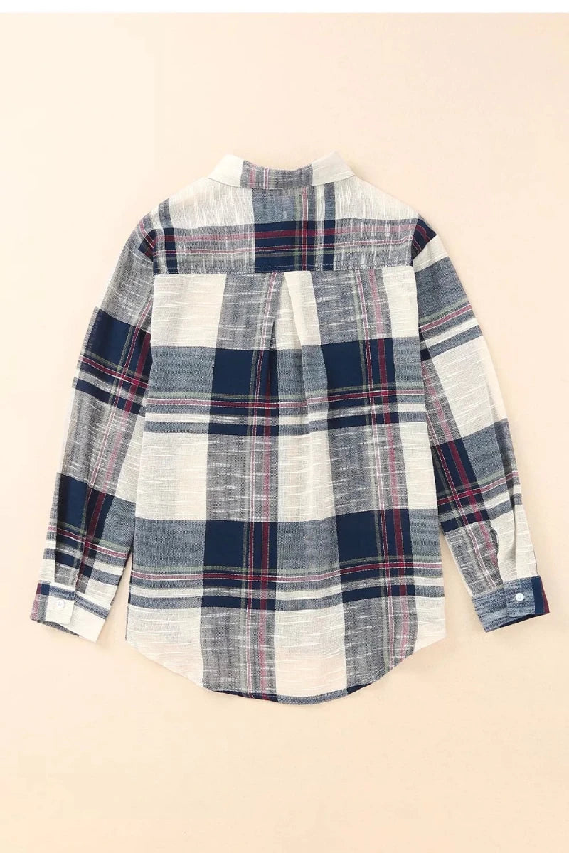 Plaid Button - Down Long Sleeve Shirt - Wow Store