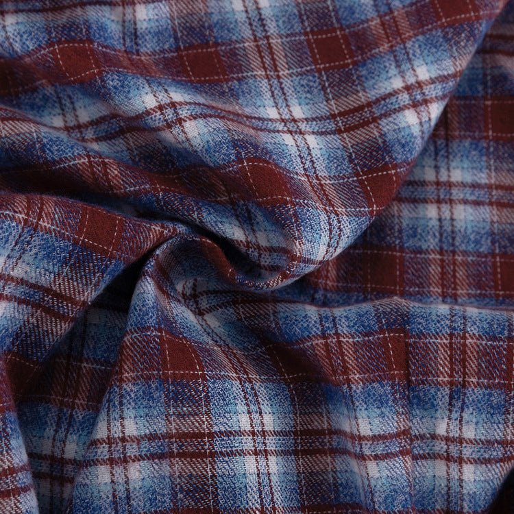 Plaid Shirt with Tie-Back Waist and Snap Buttons - WowStore.live