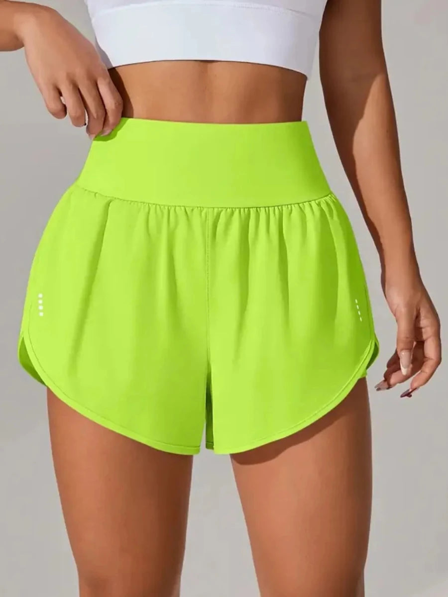 Pocketed High Waist Active Shorts - Wow Store