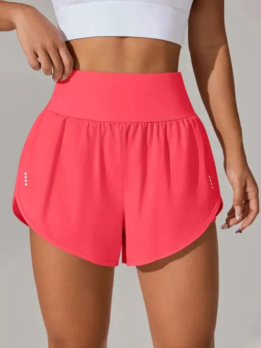Pocketed High Waist Active Shorts - Wow Store