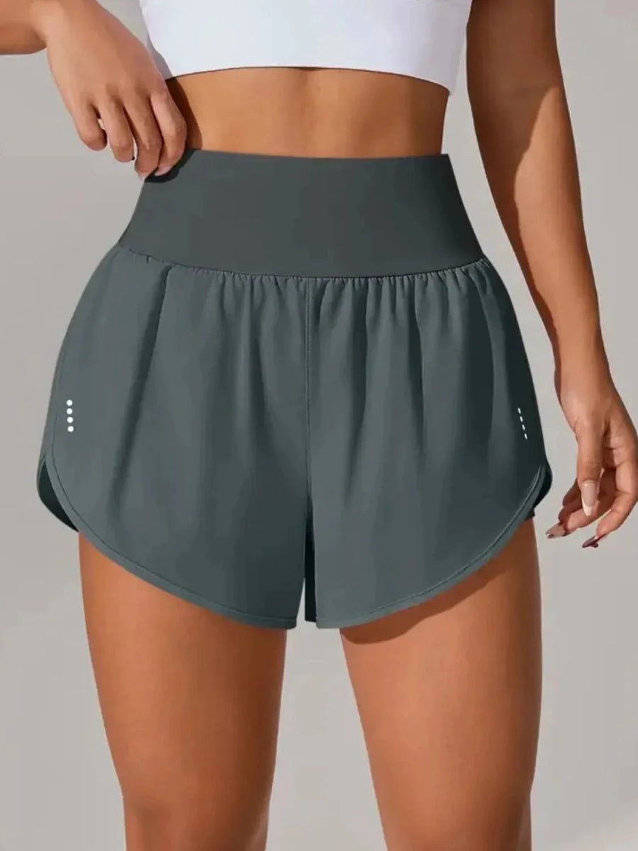Pocketed High Waist Active Shorts - Wow Store