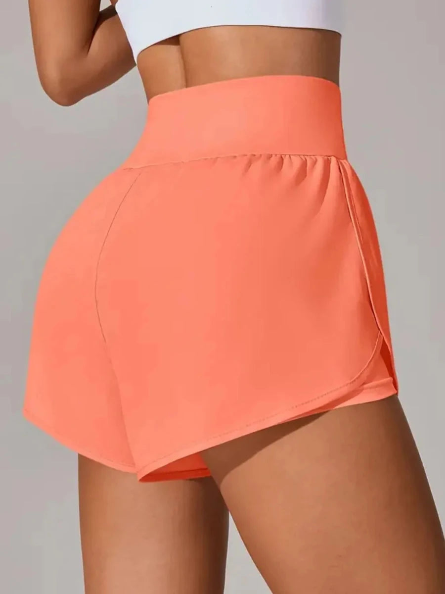 Pocketed High Waist Active Shorts - Wow Store