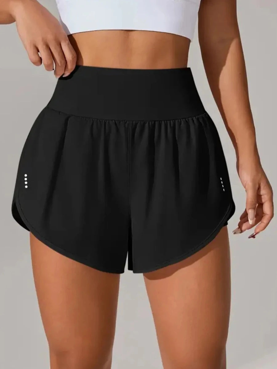 Pocketed High Waist Active Shorts - Wow Store