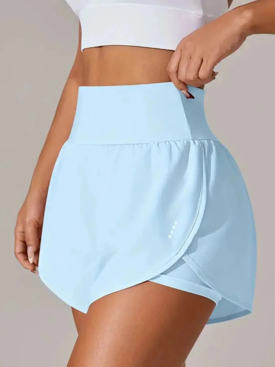 Pocketed High Waist Active Shorts - Wow Store