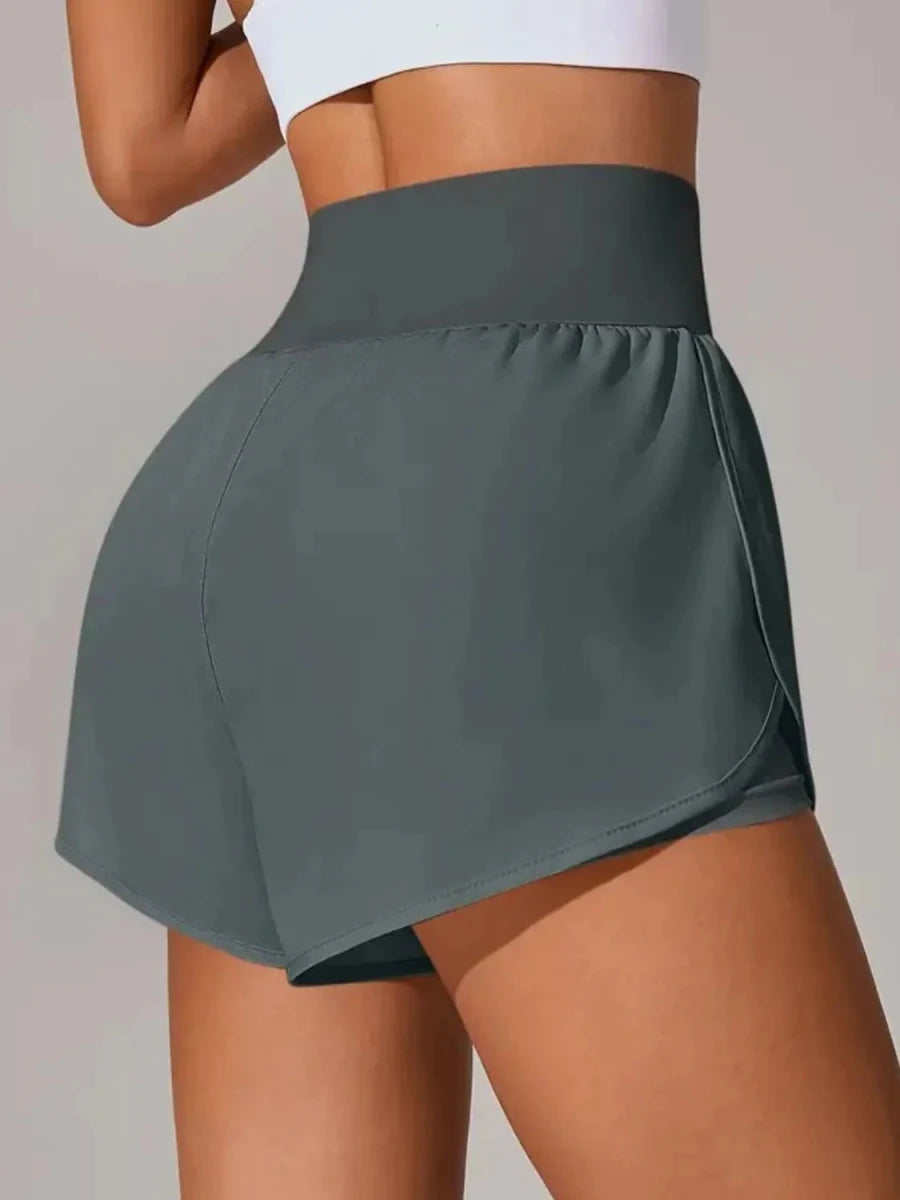 Pocketed High Waist Active Shorts - Wow Store