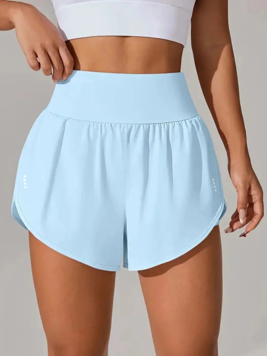 Pocketed High Waist Active Shorts - Wow Store