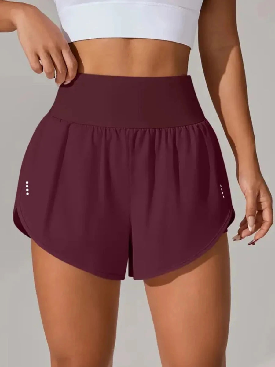 Pocketed High Waist Active Shorts - Wow Store