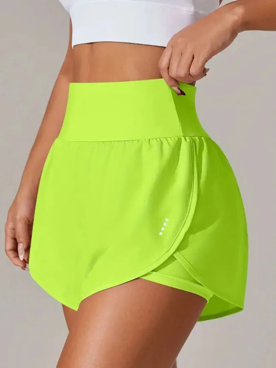 Pocketed High Waist Active Shorts - Wow Store