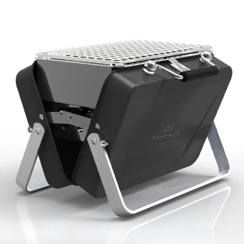 Portable Camping BBQ Folding Cooking Charcoal Coal Stainless Steel Grill - Wow Store