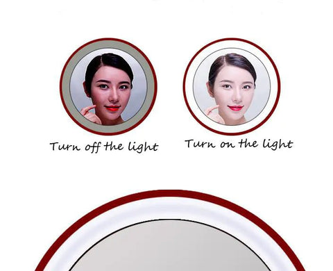 Portable Folding LED Power Bank with Makeup Mirror - Wow Store