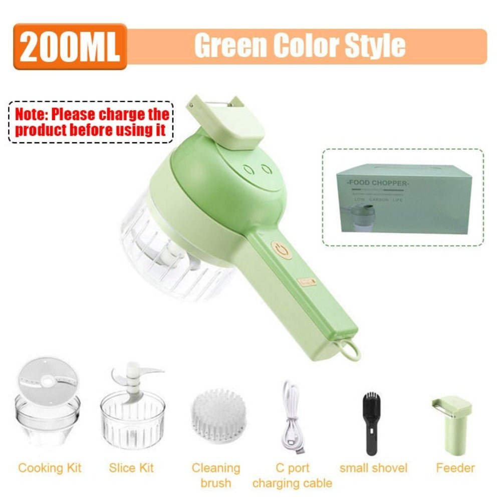 Portable Handheld 4 in 1 Electric Vegetable Slicer - Wow Store