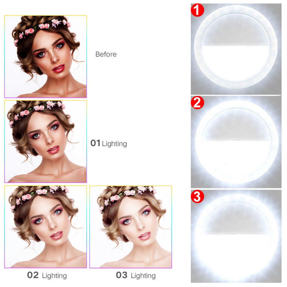 Portable Selfie Ring Clip On for Mobile Phone - Wow Store