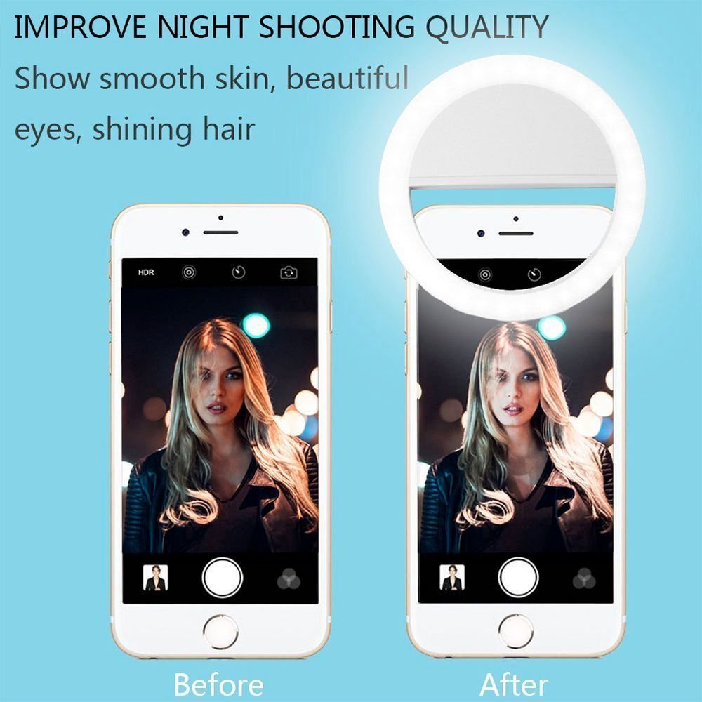 Portable Selfie Ring Clip On for Mobile Phone - Wow Store