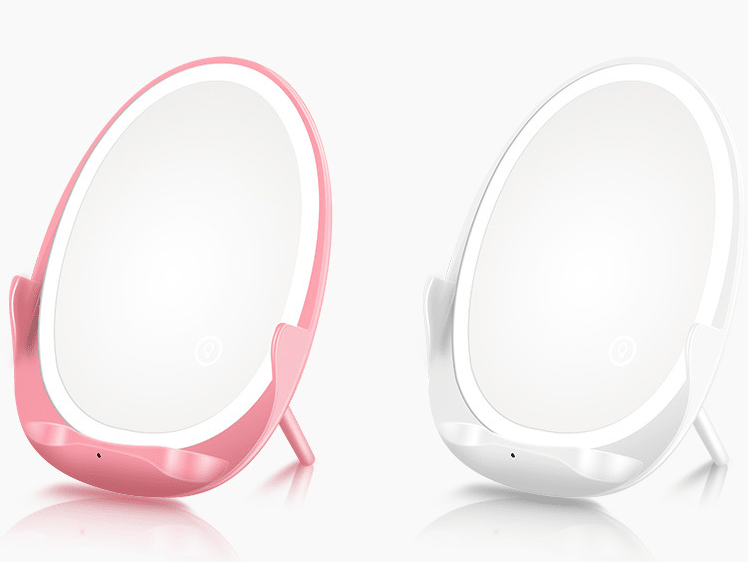 Portable Stand Mirror with Light and Wireless Charger - WowStore.live