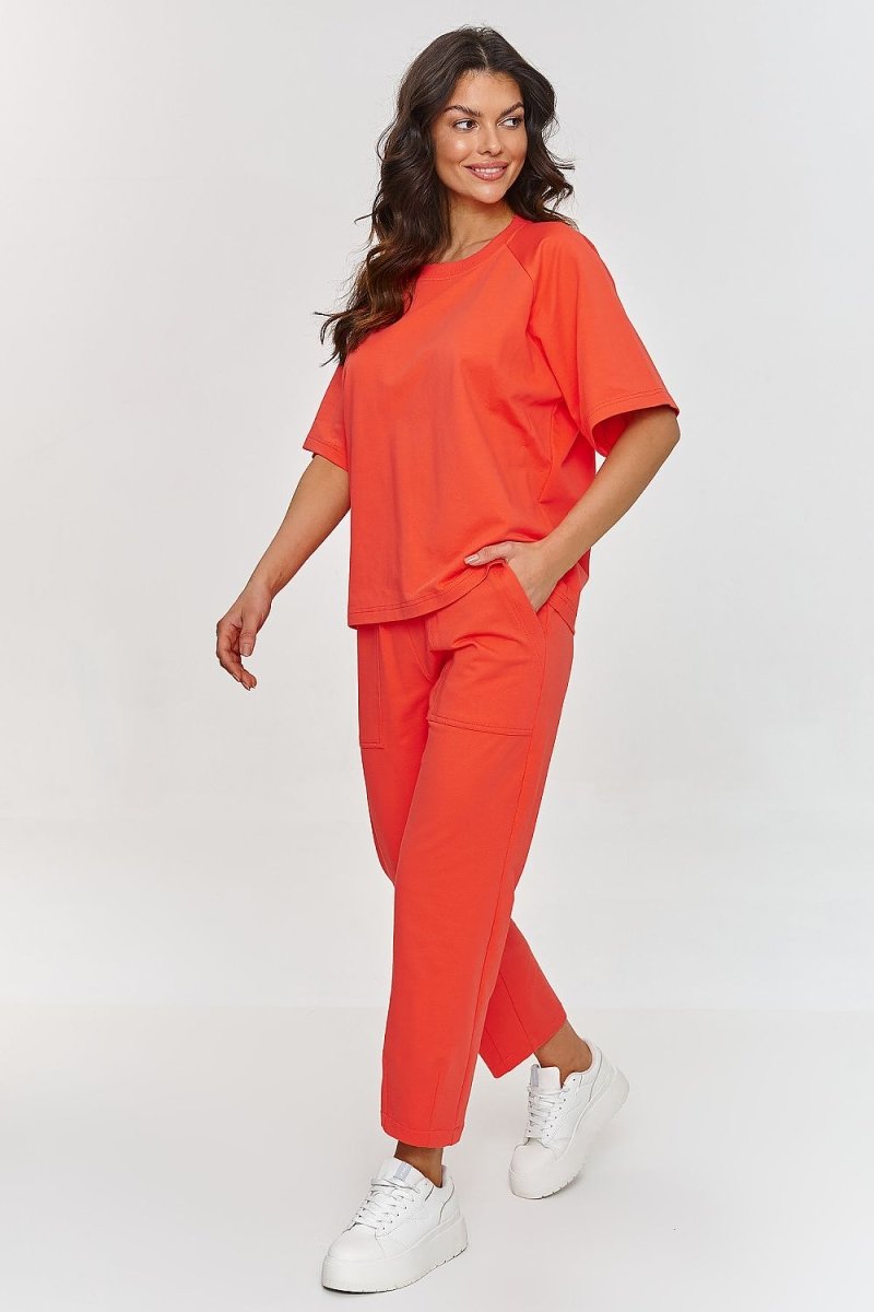 Premium Cotton Raglan Tracksuit Set 209861 - Makadamia | Wow Store - Wow Store