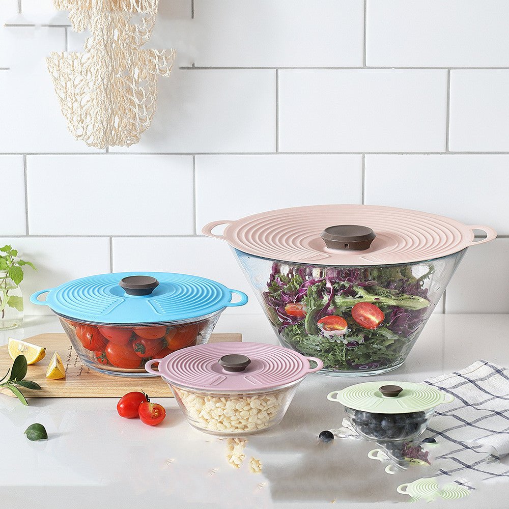 Premium Food-Grade Silicone Lid Set - 6 Versatile Sizes - WowStore.live