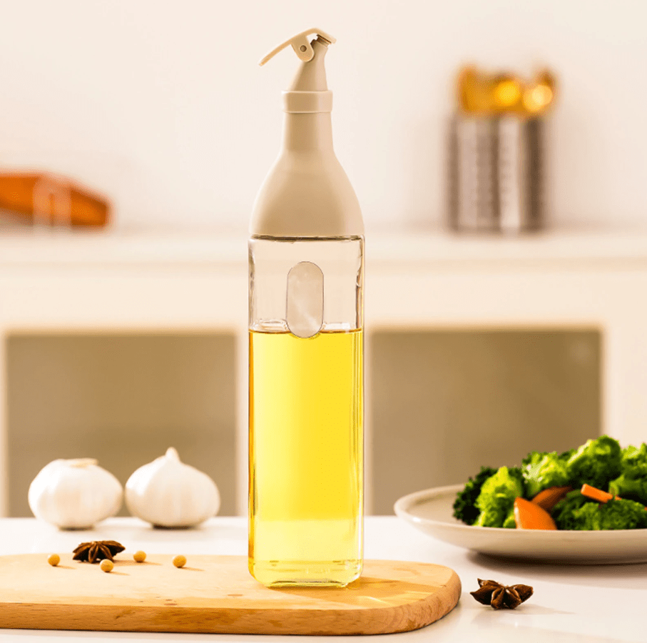 Premium Glass Seasoning Bottle with Precision Oiler - WowStore.live