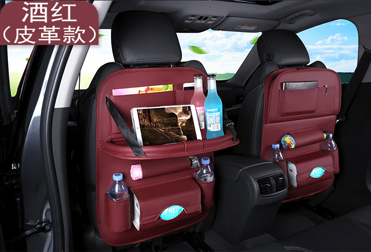 Premium Leather Car Seat Back Organizer - WowStore.live