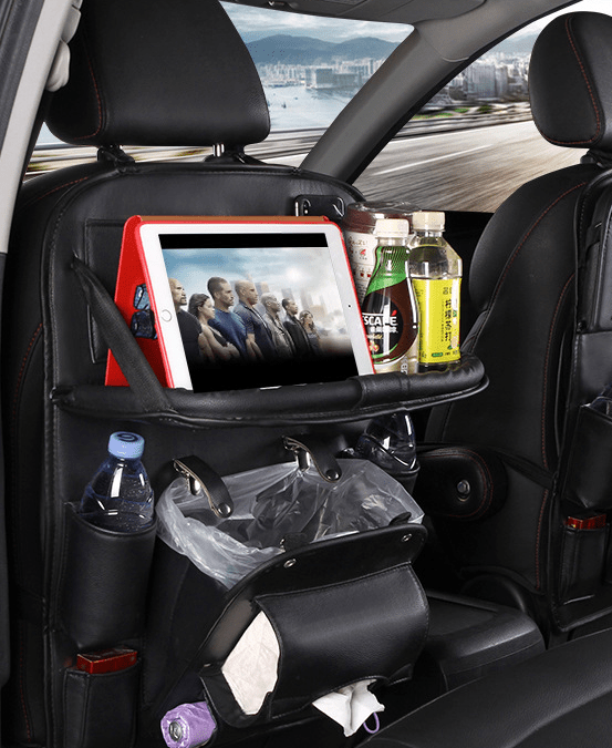 Premium Leather Car Seat Back Organizer - WowStore.live