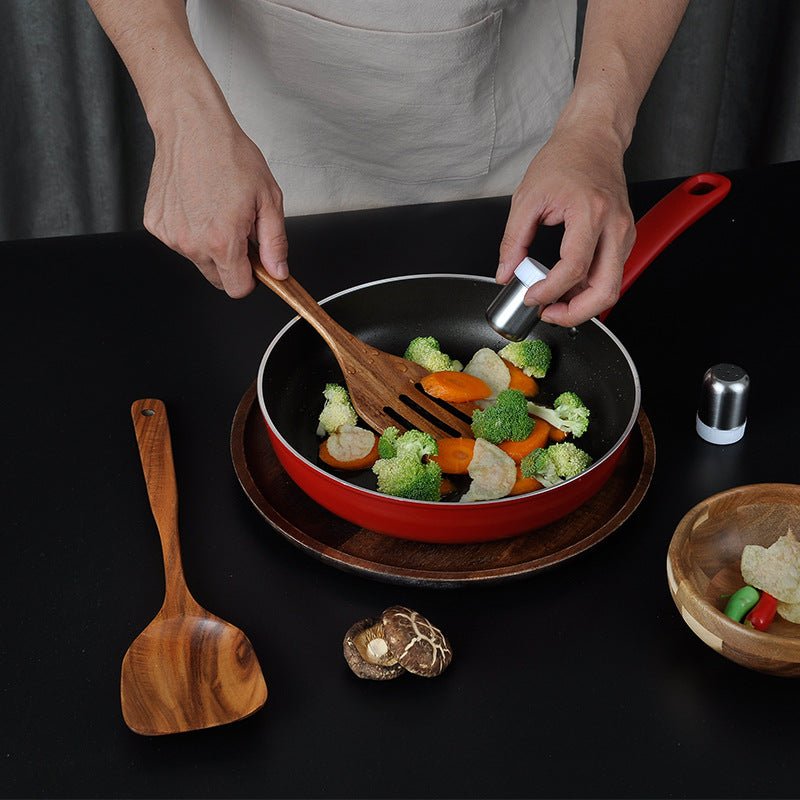 Premium Teak 7-Piece Kitchen Utensil Set - WowStore.live