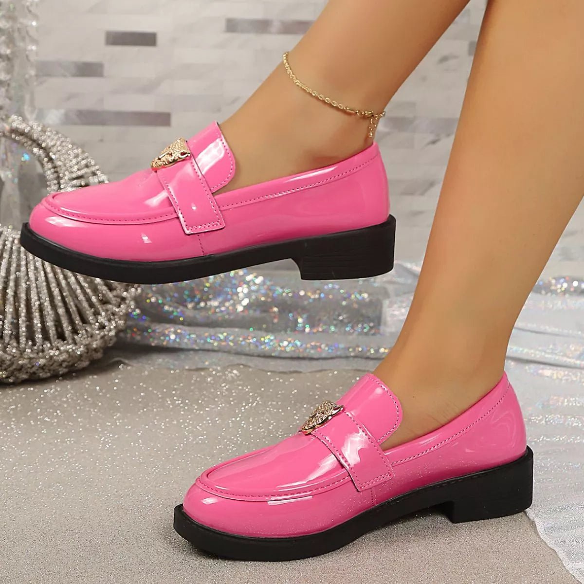 Pretty Mules Round Toe Block Heel Loafers - WowStore.live