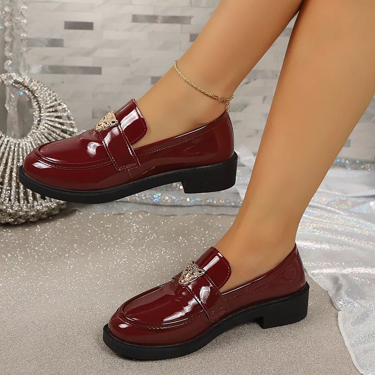 Pretty Mules Round Toe Block Heel Loafers - WowStore.live
