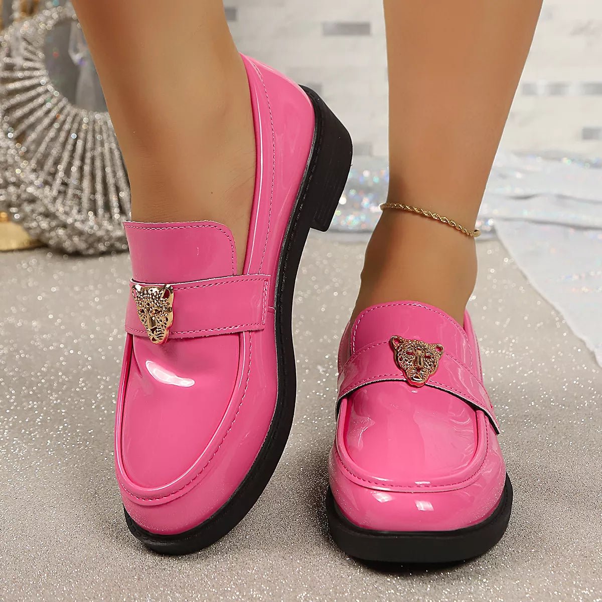 Pretty Mules Round Toe Block Heel Loafers - WowStore.live