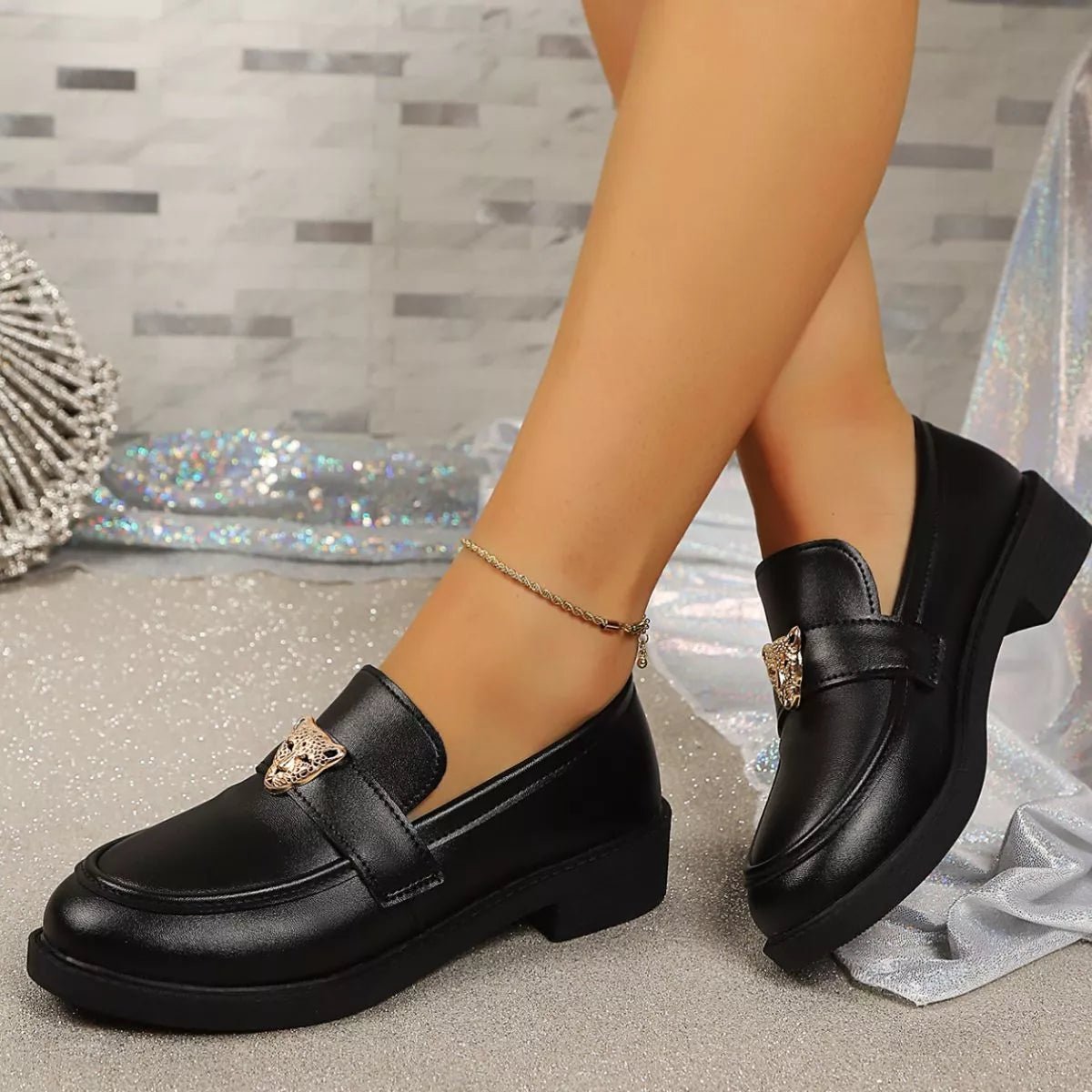 Pretty Mules Round Toe Block Heel Loafers - WowStore.live