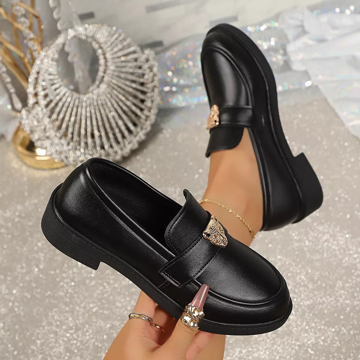 Pretty Mules Round Toe Block Heel Loafers - WowStore.live