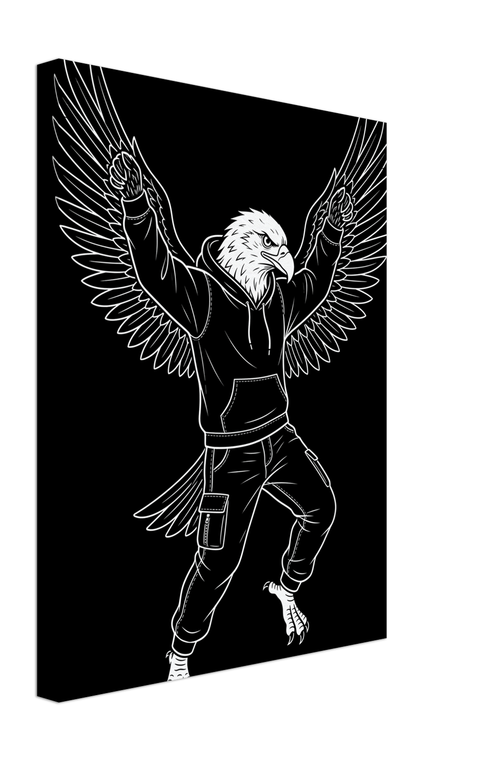 Custom AI Canvas, example design: the WOW eagle